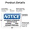 Signmission Automatic Sprinkler Shutoff Valve Located, 18 in W x Rectangle, Plastic OS-2PACK-NS-P-1218-L-10269 - alternate 5
